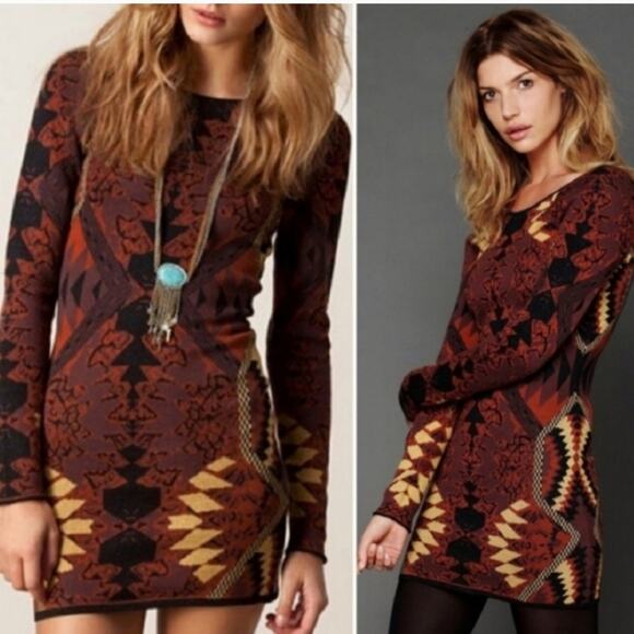 Free People Huntress Of Man Sweater Dress - Picture 6 of 7